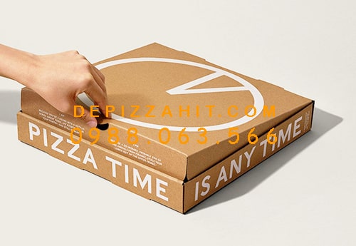 Mẫu hộp đựng pizza đơn giản tinh tế