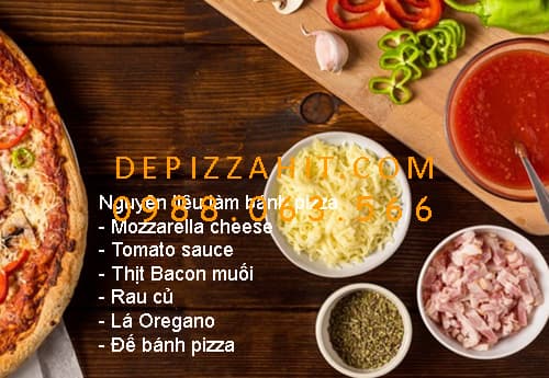Những nguyên liệu làm nhân bánh pizza 1.2